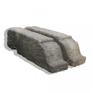 Pair of antique stone shelves. 1800s period.